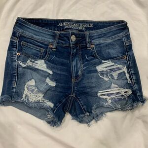 American Eagle denim midi short